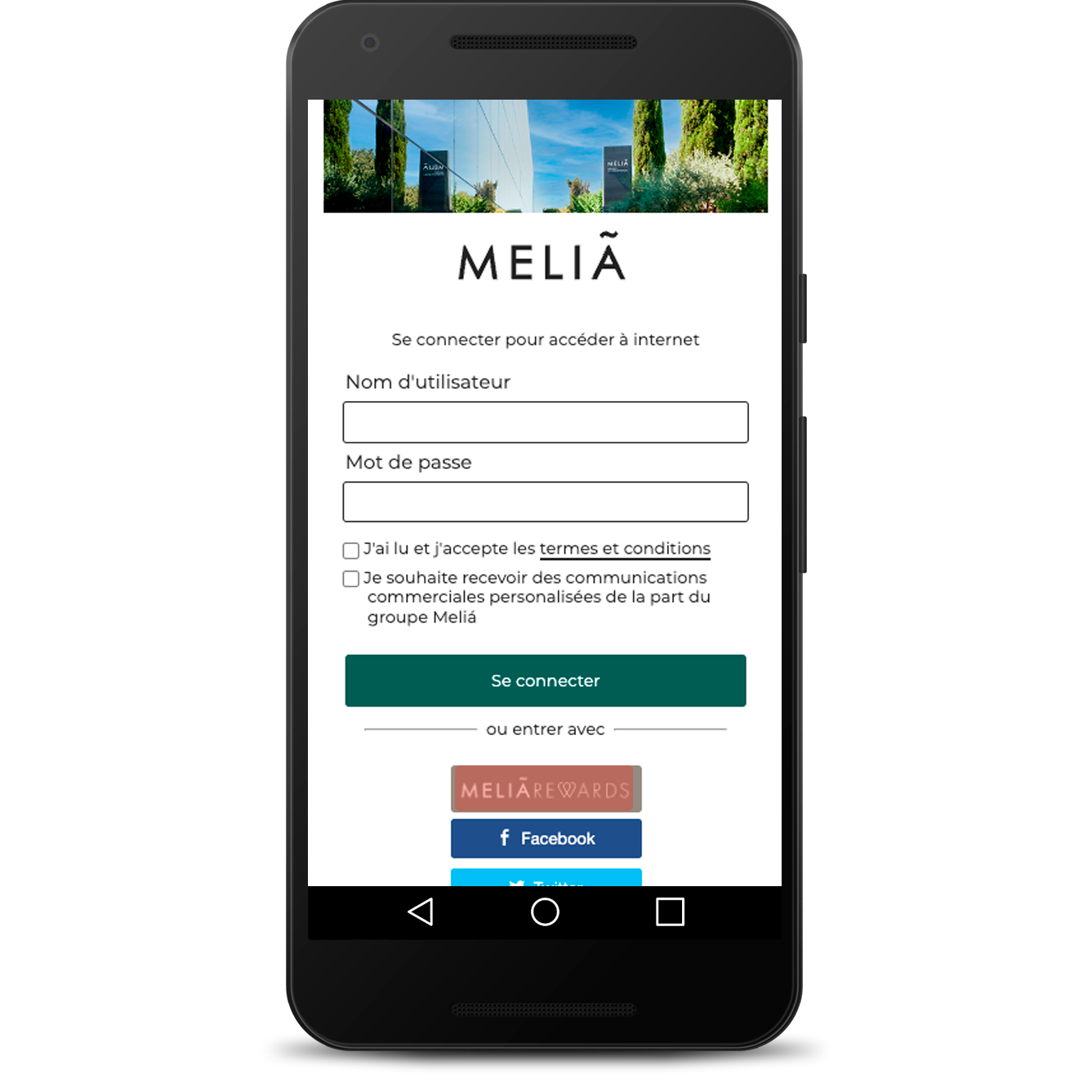 Accès par melia rewards