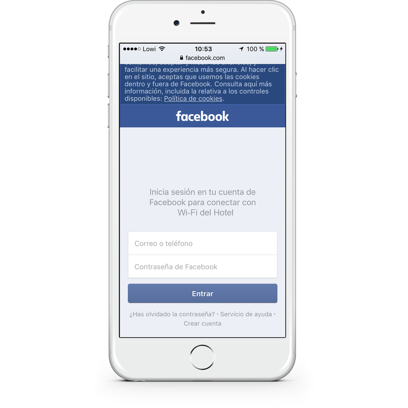Facebook registration